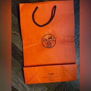 Hermès Orange Shopping Bag